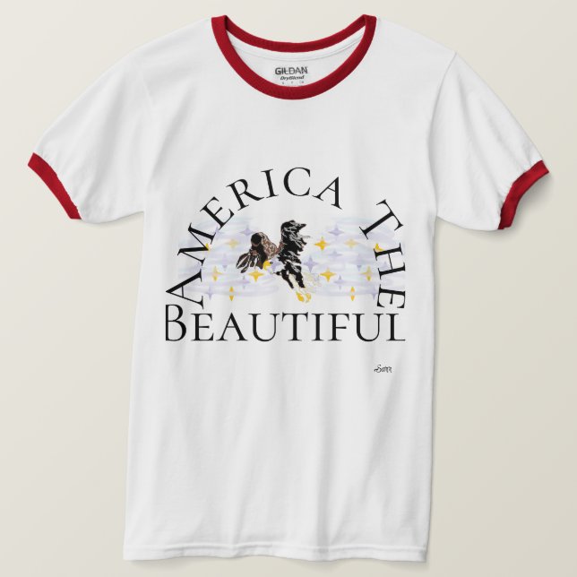 Camiseta Camiseta: América, A Bela (Frente do Design)