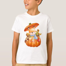 Camiseta. Arte de Frutas Doces e Animais de Estima
