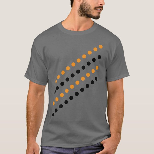 Camiseta Camiseta-Bolinhas única masculino - Cinza escura (Frente)