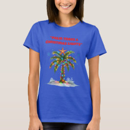 Camiseta Camiseta-Camisas de Natal Tropicais para a Família