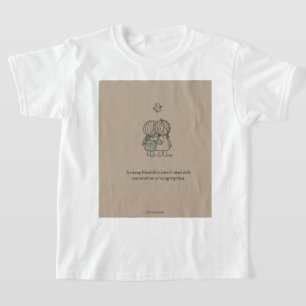 Camiseta "Camiseta Citação Amizade Verdadeira"