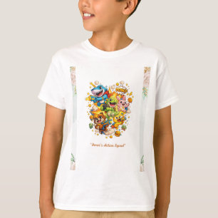 Camiseta. Camiseta Colorida de Desenho Infantil