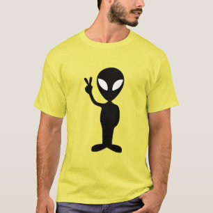 Camiseta Camiseta-corante espiral de alienígena masculino