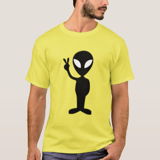 Camiseta Camiseta-corante espiral de alienígena masculino