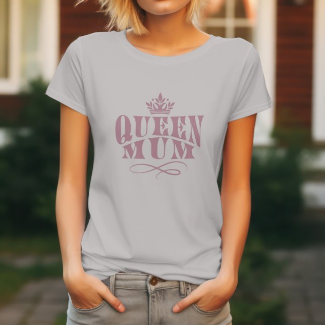Camiseta Camiseta-coroa-do-dia da Mãe da Rainha (Criador carregado)