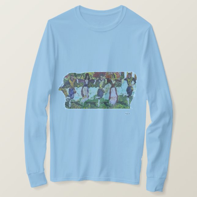 Camiseta Camiseta: Dançar Grego (Frente do Design)