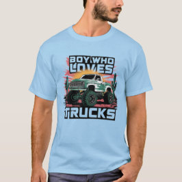 Camiseta "Camiseta de Amante de Caminhão"
