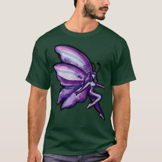 Camiseta Camiseta-de-fada-roxa-de-fada-púrpura-de-fada-fada