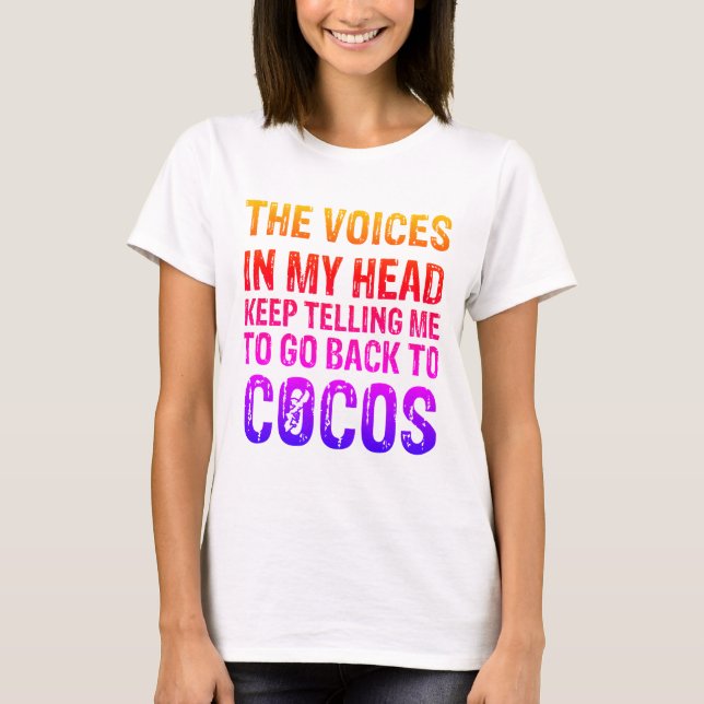 Camiseta Camiseta-de-mulher do Coco Voices (Frente)