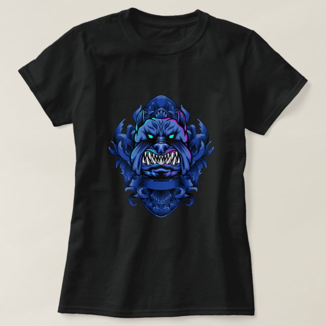 Camiseta Camiseta-de-mulher Dogg Demon (Frente do Design)