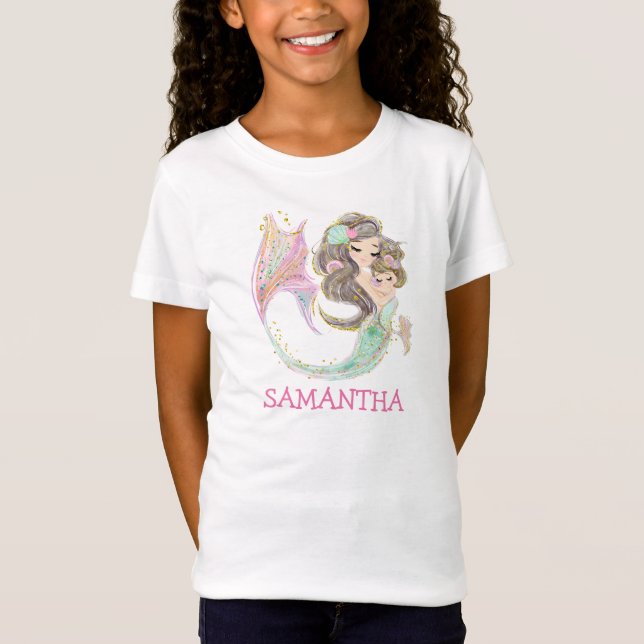 Camiseta camiseta-de-sereia doce (Frente)
