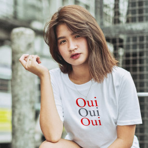 Camiseta, camiseta de slogan francês, camiseta de 