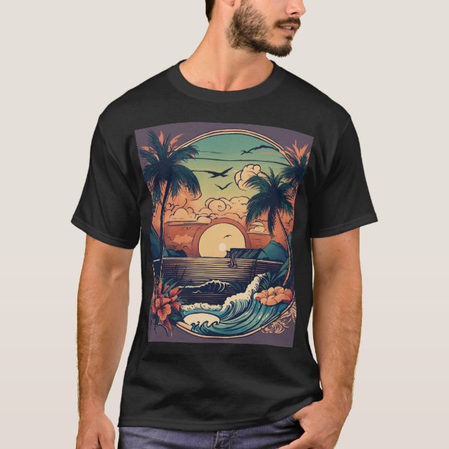 Camiseta "Camiseta-Design da-tatuagem tradicional americana (Frente)