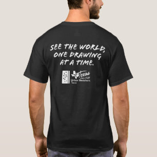 Camiseta Camiseta-do-Texas para homens em Urban Sketchers