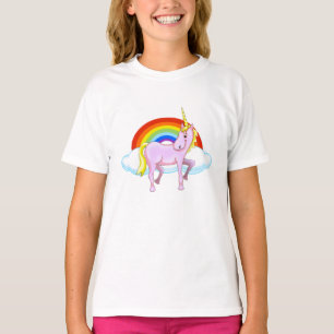 Camiseta Camiseta-doce da Garota-Unicórnio