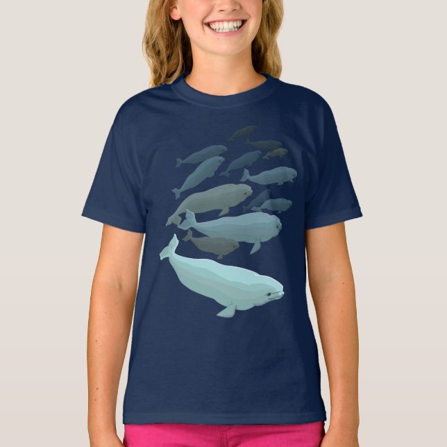 Camiseta Camiseta-doce de-baleia Beluga (Frente)
