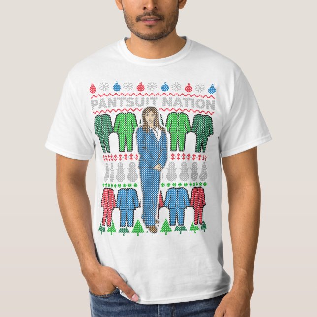 Camiseta Camiseta-doce de-fantasia masculina Ugly Xmas (Frente)