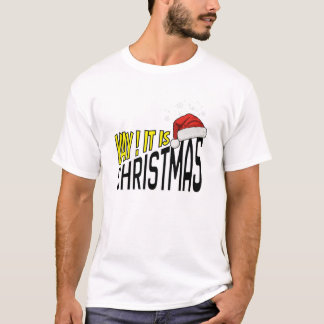 Camiseta Camiseta: Eba! É Natal (branco)