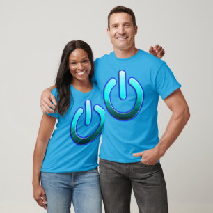 Camiseta Camiseta-Escura Básica dos Homens de Energia do Ze