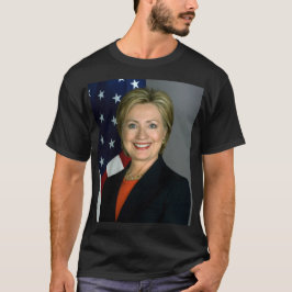 Camiseta Camiseta-Escura Básica Masculina Hillary Clinton