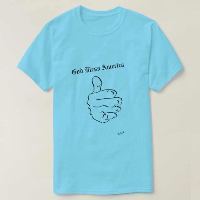 Camiseta Camiseta: Excelente de ser americano (Frente do Design)