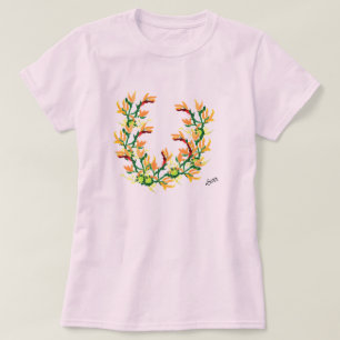 Camiseta Camiseta: Flor Asiática Japonesa