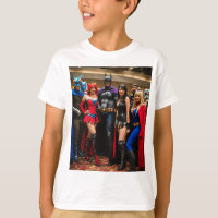 "Camiseta Foto de Algodão do Grupo Quic Con"