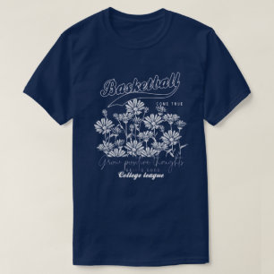 Camiseta "Camiseta Gráfica de Basquete & Margaridas
