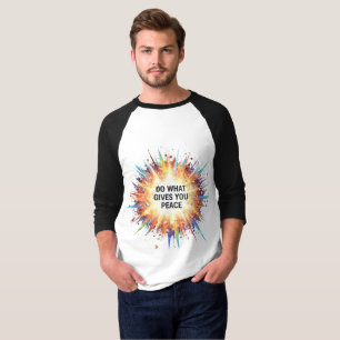 Camiseta "Camiseta Gráfica Explosão de Paz Interior"