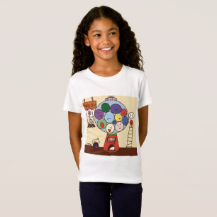 Camiseta “Camiseta Infantil Feminina com Ilustração de Balõ