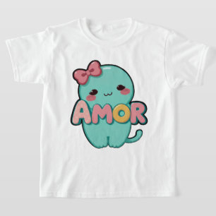 Camiseta 🐱Camiseta Infantil Sweet Amor Gatinho