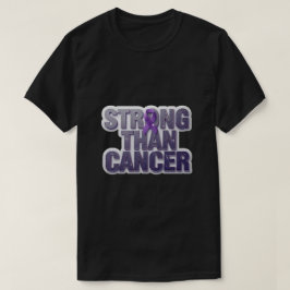 Camiseta *Camiseta Inspiradora Mais Forte que o Câncer – Es