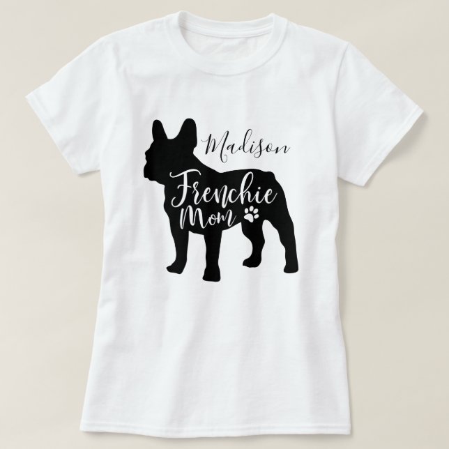 Camiseta Camiseta-Mãe Francesa Para Meninas E Mulheres (Frente do Design)