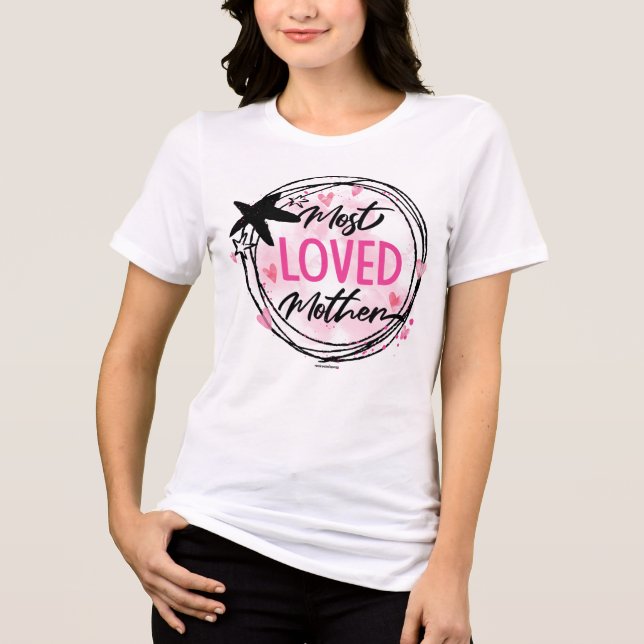 Camiseta Camiseta-mãe mais amada - Presente-mãe inspiracion (Frente)
