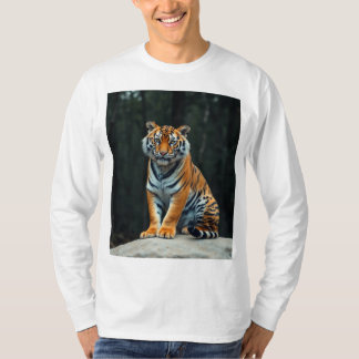 Camiseta "Camiseta Majestosa Bengala Tiger: Elegância Flore