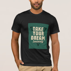 Camiseta "Camiseta Motivacional Verde Escura"