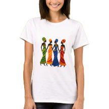 Camiseta-mulher africana