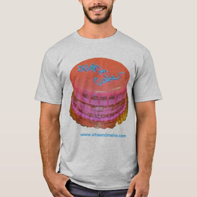 Camiseta Camiseta, Otis e Melvin, "High on Cake" (Frente)