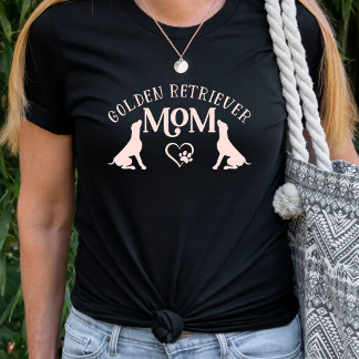 Camiseta Camiseta-ouro Mãe Cachorro Câncer