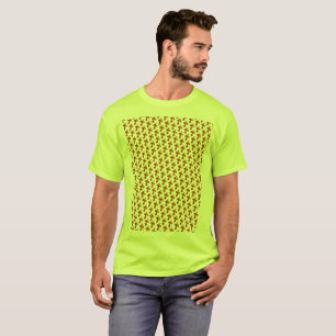 Camiseta Camiseta-padrão Dourada Fleurs de Lis
