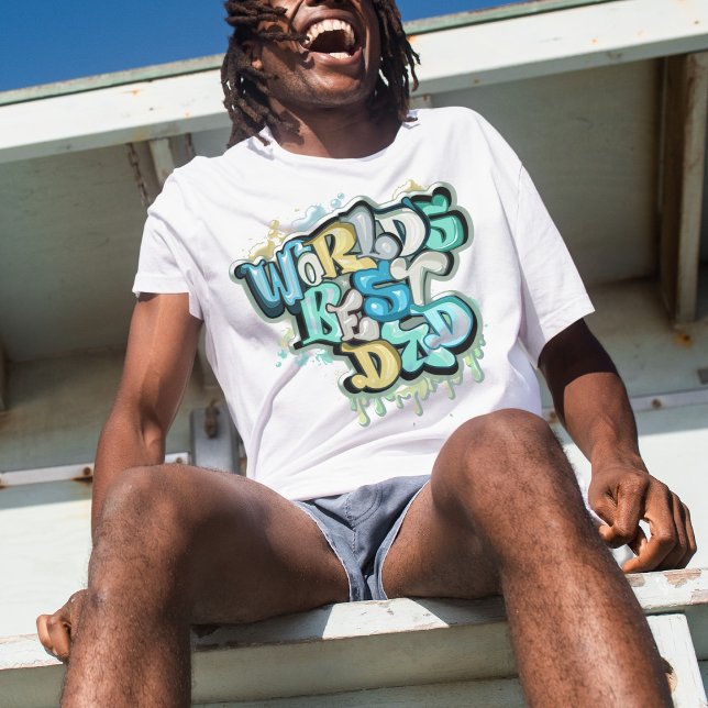 Camiseta Camiseta-pai personalizada do mundo (Criador carregado)