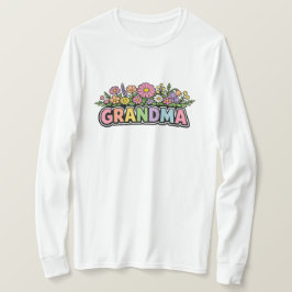 Camiseta Camiseta-Presente do Dia das Mães para a Vovó-Cami