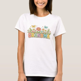 Camiseta Camiseta-Presente do Dia das Mães para a Vovó-Cami