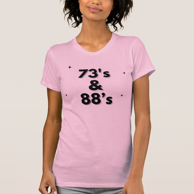 Camiseta Camiseta-rádio Ham dos anos 73 e 88 (Frente)