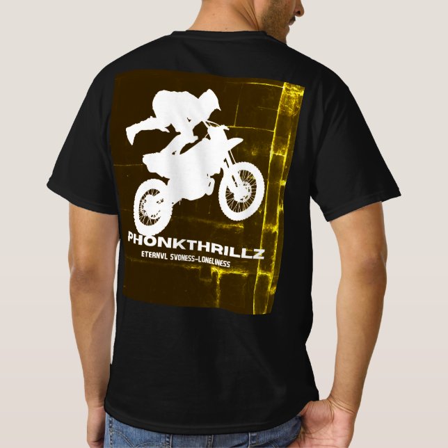 Camiseta Camiseta, Salto Extremo en Motocross – PhonkThrill (Verso)