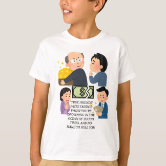 Camiseta Camiseta, sem dinheiro sem relacionamento, sem ami