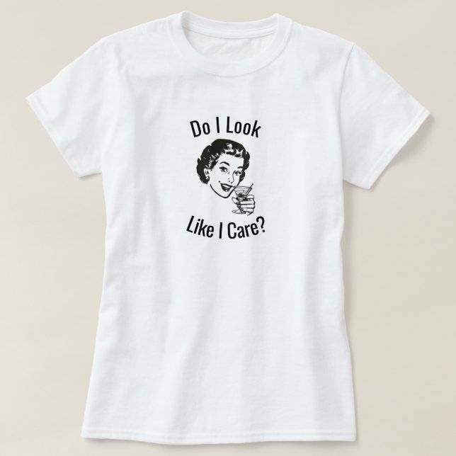 Camiseta Camiseta-Senhora Retro Sassy (Frente do Design)