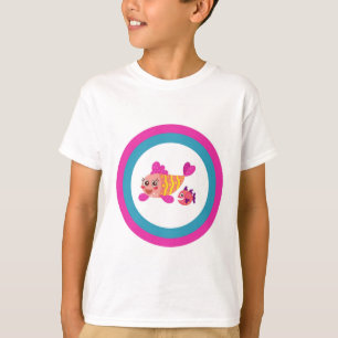 Camiseta Camiseta-T-Camisa-Bonita - Dois Peixes-Cartoon