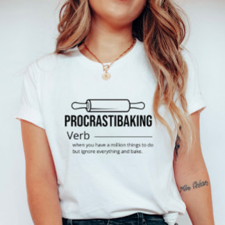 Camiseta Camiseta-T-Camisa-Procrastibaking