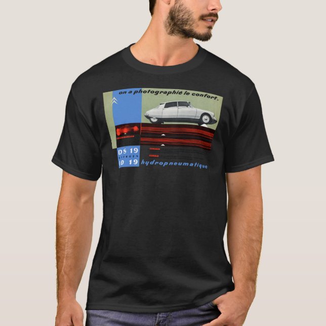 Camiseta Camiseta-T Clássica CITROEN DS (Frente)